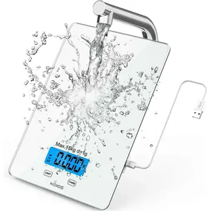 KOIOS USB Rechargeable Food Scale, 33lb/15Kg Kitchen Scale Digital Weight Grams and oz for Cooking Baking