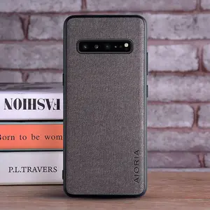 AIORIA Solid Color Phone Case, Retro Business Shockproof Phone Protective Cover, Shockproof Protector, Smartphone Protection, Phone Accessories Compatible with Samsung Galaxy S10, Casing