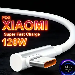 120w Super Fast Charging Data Cable Type-C for Xiaomi Huawei Samsung Phones, Gaming Curved Charge Line, Fast Charging Solution