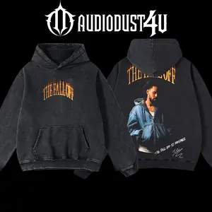 AudioDust4U J. Cole THE FALL OFF Rap Mens Apparel - 100% Premium Cotton Hoodie & T-shirt, Oversized Fit, Pre-Washed Classic Style Fabric Tops