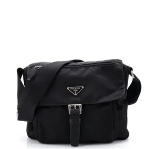 Pre-owned PRADA material Messenger Bags Buckle Messenger Bag Tessuto Small by Rebag