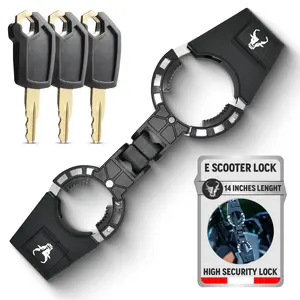 ECUFFS 1.0 E-Scooter Lock - High Security, Tamper-Resistant, 14 Inches Length, Compact & Portable, Easy to Use, Ideal for All E-Scooters
