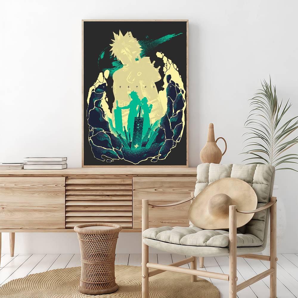 Final Fantasy Game Vintage Posters Sticky Vintage Room Home Bar Cafe Decor Kawaii Room Decor