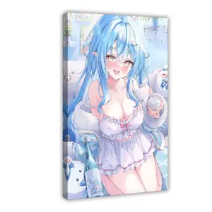 AI Japanese Anime,Bikini Beauties,Stocking Beauties,Cute Girl,Jk Uniform,pantsu,skirt Lift,thong,see Through,no Bra, Elf bedroom canvas posters