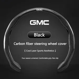 New Carbon fiber Car Steering Wheel Cover Non-slip Protector Sleeves For GMC Terrain Sierra 1500 Yukon Acadia Savana Hummer Granite H3 Jimmy
