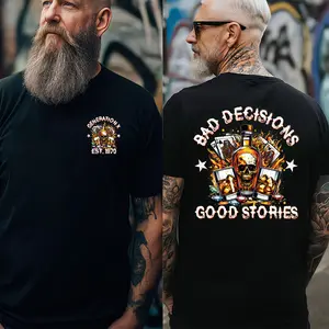 Personalized Year 1965-1980 Bad Decisions Good Stories Generation X Shirt, Gen X Shirt, Genertion X Shirt, Full Colors, Full Sizes, For Men, For Women