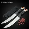 Culinary Knives Kitchen Set - Full Tang 9Cr18 Stainless Steel Blades, ABS Ergonomic Steady-Grip Handles, Safe Sheath Storage, Durable Design for Meat Cutting & Daily Household Cooking