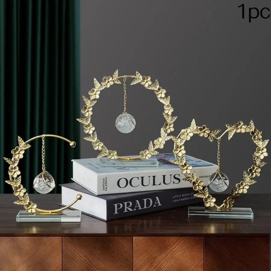 Crystal Ball Art Decorative Piece, Luxury Home Decoration for Bar Cabinet, Entryway, TV Stand, Office, Living Room, Decoration Items, Decorative Ornaments