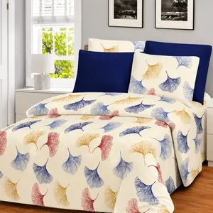 Leaf Print King Sheet Set 6PC