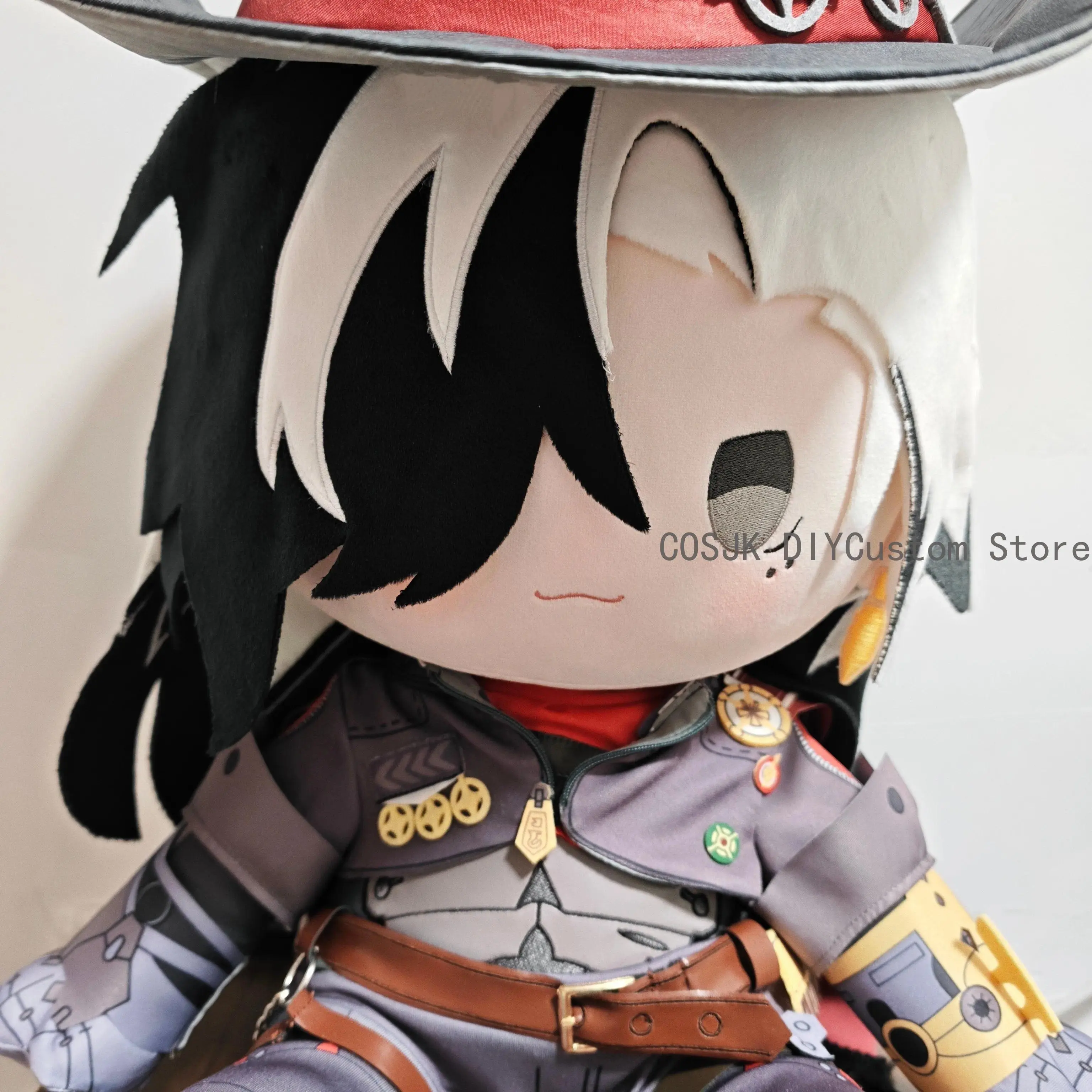Game Boothill Honkai：Star Rail Soft Plush Sitting Posture Model Maumet Body Change Clothes 40CM Cotton Plushie Pillow Xmas Gift