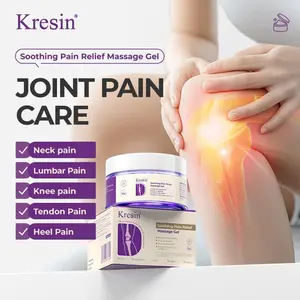 Kresin Purple Gel Rapid Relief Muscle Therapy Gel - Soothes Knees, Lumbar, Neck, Hands, Feet  Natural Materials Turmeric Treatment Healthcare Bathroom