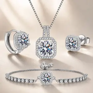 Everyday Essentials 4-Piece Set | Stylish Women's Hoop Earrings, Studs, Necklace, and Bracelet Set—Get a Variety of Accessories at a Great Price!