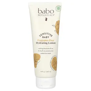 Babo Botanicals Sensitive Baby, Hydrating Lotion, Fragrance Free, 8 fl oz (237 ml)