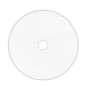 6.5" White Spider-Cut Foam Cutting Pad