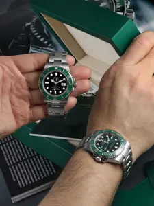 Men's Business Full-Size Mechanical Watch, Rotating Bezel Multi-Function, Modern Waterproof Watch, Stainless Steel Strap, Comfortable and Durable, Outdoor & Daily Use