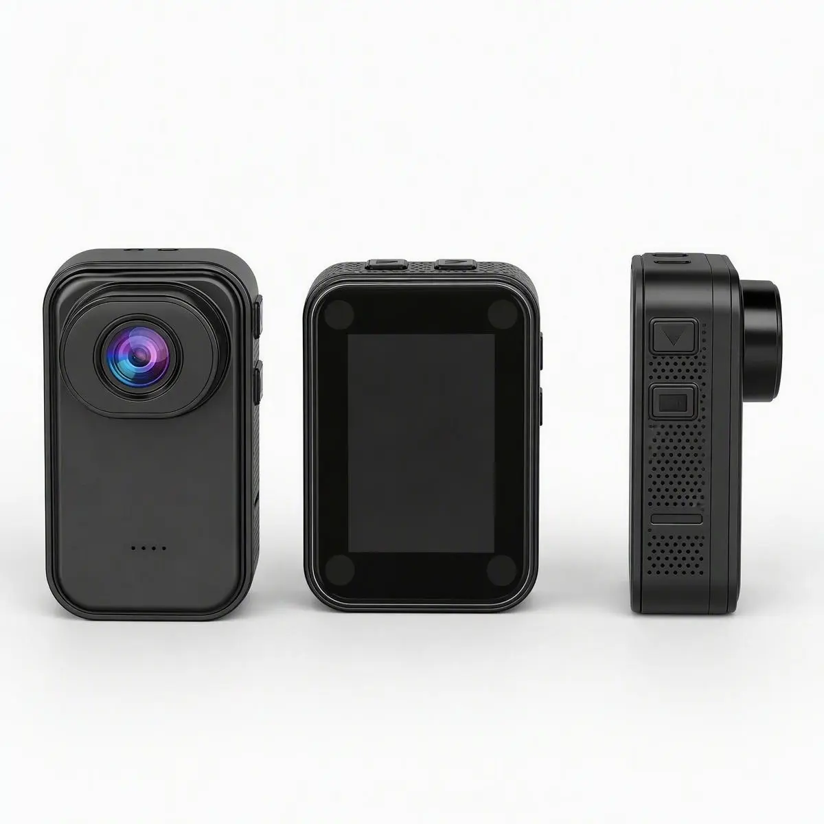 1080P Professional Body Cam Action Vlogging Camera with USB Port, Micro SD Card Support, MP4 File Compatibility, Install-Anywhere Design, Compact Flexible Mount for Cycling & Travel (No WiFi/Bluetooth Function)