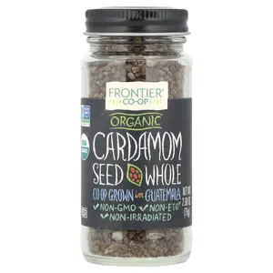 Frontier Co-op Organic Cardamom Seed, Whole, 2.68 oz (76 g) Frontier Co-op Organic Cardamom Seed, Whole, 2.68 oz (76 g)