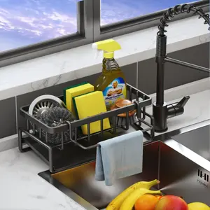 Sweet Kitchen Accessory, Sink Drain Rack, Faucet Sponge Kitchen Holder, Space Savers Durable Kitchen Organizer, Multifunctional Storage Racks,