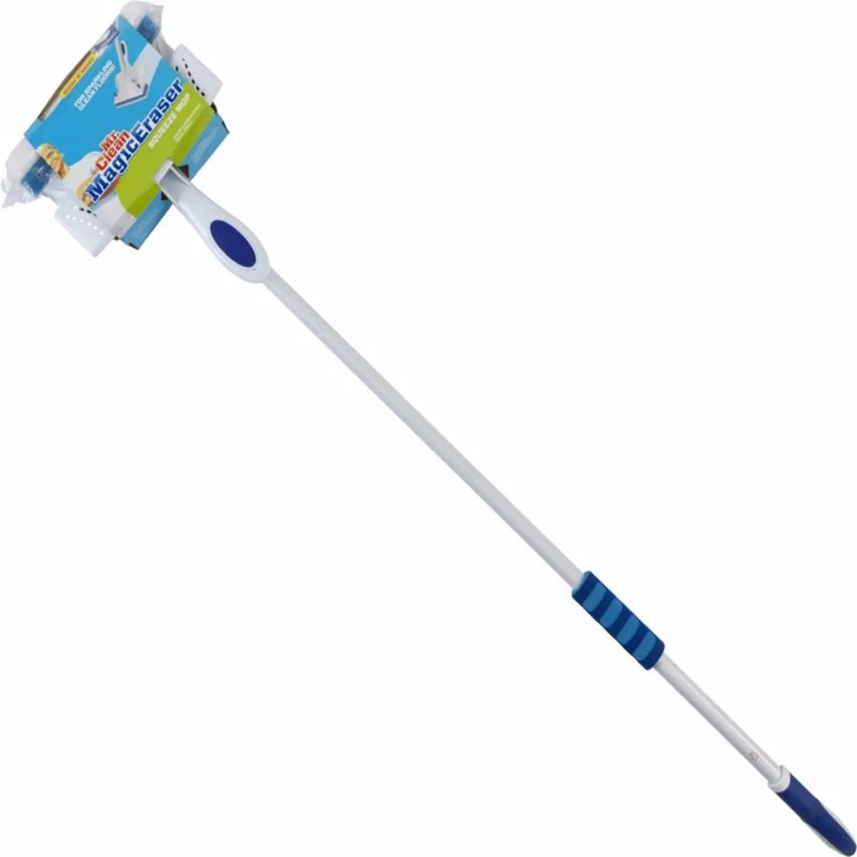 Mr. Clean Magic Eraser Squeeze Mop - Microfiber Cleaning Mop with Removable Head, Absorbent Washable Reusable Pads, Durable Floor Care Supply by Butler Home Products, Model 1400027, Pack of 4, Safe for Marble Stone, Enables Deep Clean