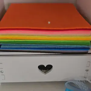 Colorful Felt Fabric Sheets, 44pcs/set DIY Art Craft Supplies for Sewing, School Projects, Decoration, Handmade DIY Fabric Handcraft for Home Decor