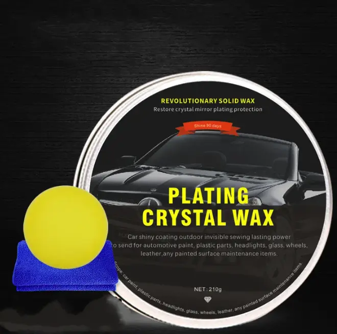 Diamond Crystal Car Wax 200ml - Black Coating, Polishing & Protective Hard Wax for Car Detailing, Molecular Extension Technology, 3-Year Shelf Life