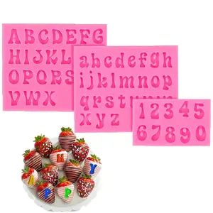 4/3Pack Silicone Letter Molds, Non-Stick 26 Letters and 0-9 Numbers Fondant Chocolate Molds for Dessert Cake Decorating, Cupcake Topper, Candy - Home Improvement.