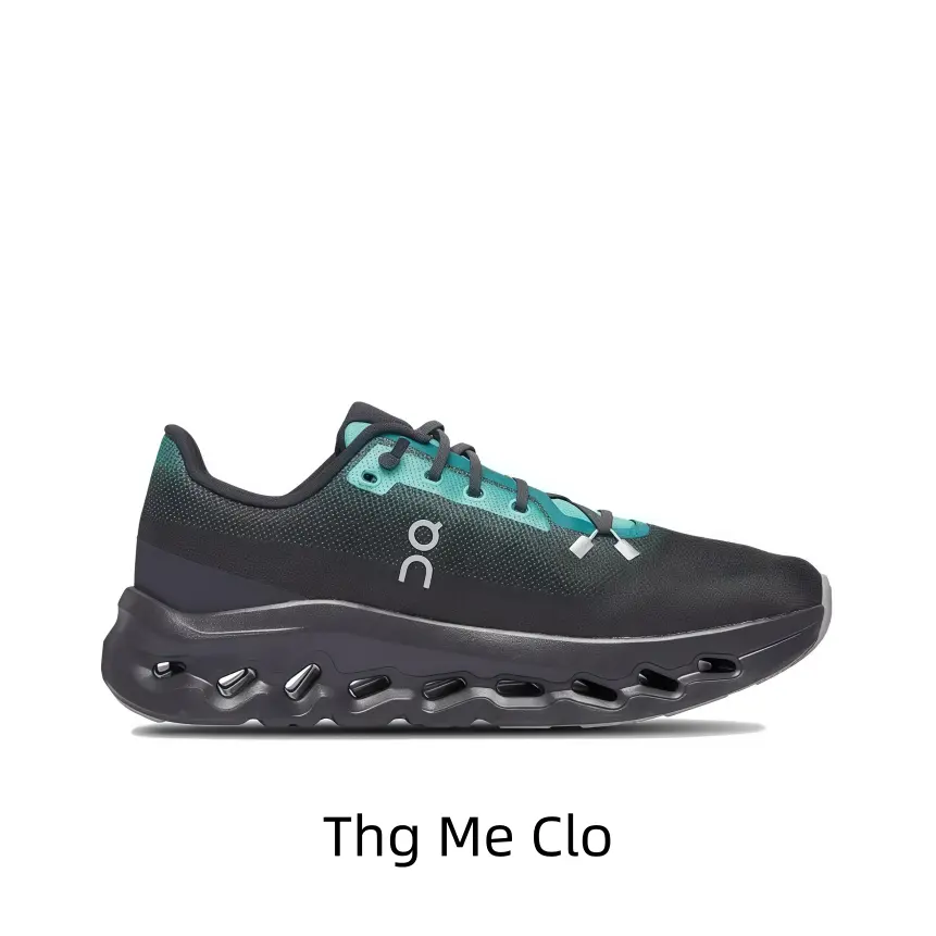 Black & Teal Lightweight Running Shoes with Breathable Mesh Upper & Cushioned Hollow Sole for Daily Walks, Gym Sessions, and Casual Outings – Perfect for Active Individuals Seeking Comfort & Bold Color Accents
