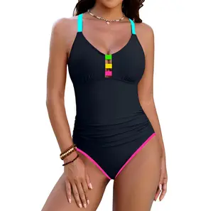 Blooming Jelly Womens Tummy Control Plus Size Swimsuit One Piece Bathing Suit Swim Dress Swim Suits