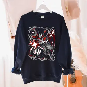 Stolas Demon Shirt, Helluva Boss Shirt, Helluva Boss Vintage Shirt, Hazbin Hotel Shirt, Vivziepop Shirt, Hellhound Shirt, Fizzarolli Shirt Crewneck Cotton Menswear Hoodie Motivation Polyester Print Sweaters