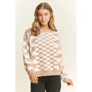 Sonnet Checkered Sweater
