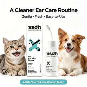 XSDH Dog Ear Cleaning Solution – Non-Irritating Ear Cleanser for Dogs & Cats – Helps Maintain Clean, Fresh & Comfortable Ears
