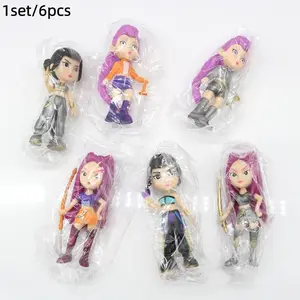 6-Piece Enchanting Figure Collection, Ultra-Cute Character Figurines, Perfect for Home Decor & Office Gifts, Ideal Christmas Present, Collectible Figurine
