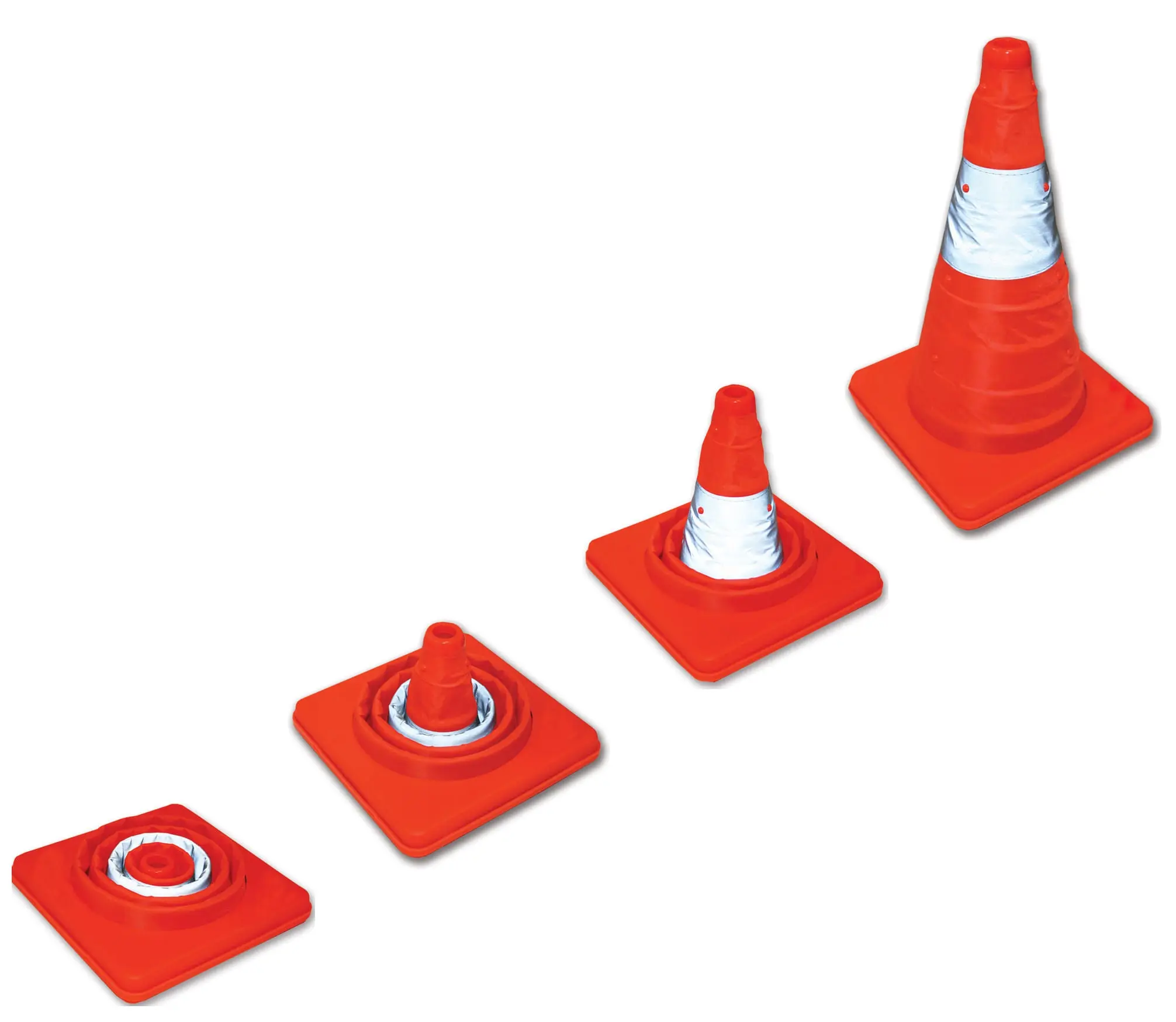 Jeffers Retractable Safety Cone for Roadside Safety & Horse Arenas
