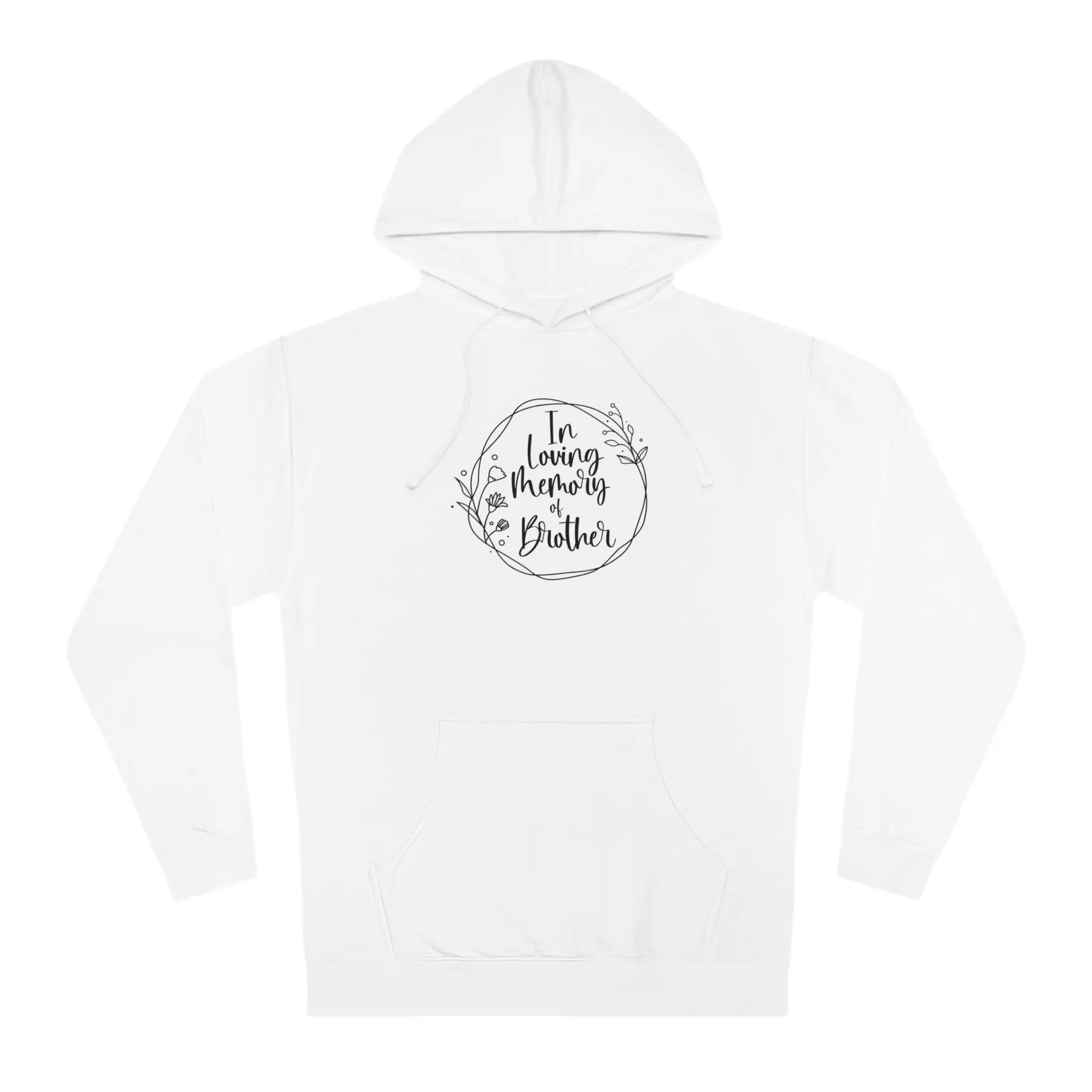 In Loving Memory Of Brother Unisex Hoodie Sweatshirt, Memorial Remembrance Gift, Bereavement Apparel, Sympathy Present, Funeral Keepsake