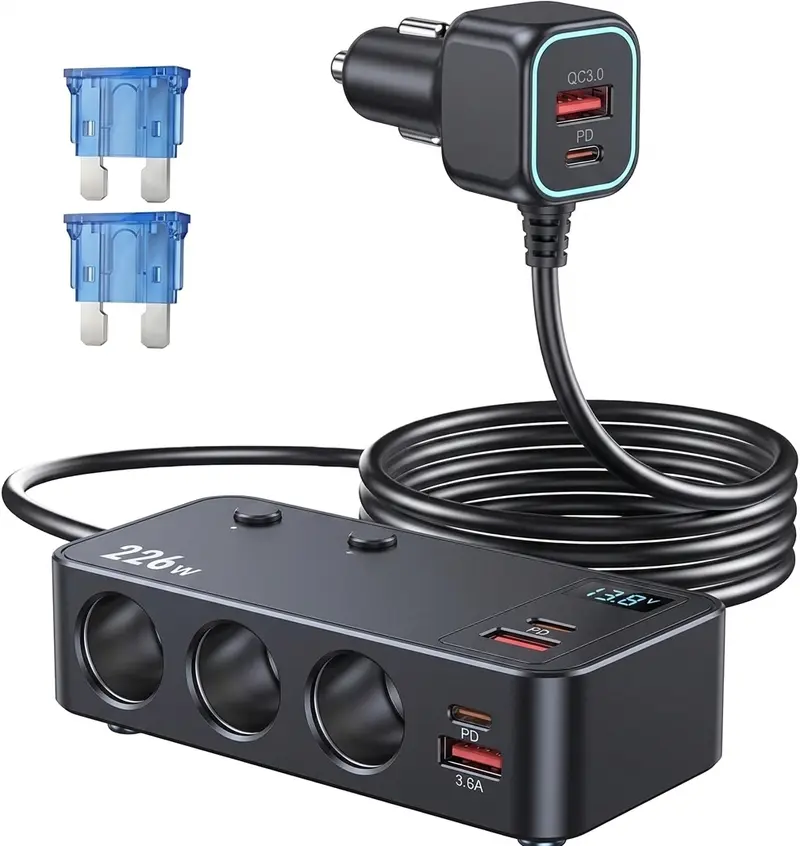 multiple cigarette adapter cigarette car charger