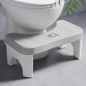 Squatting Toilet Stool for Adults 7 Inch Poop Stool Squat Adult Non-Slip Potty Stool for Pooping Portable Toilet Step Foot Rest for Bathroom Ergonomic Health Design with Aromatherapy Box Compartment