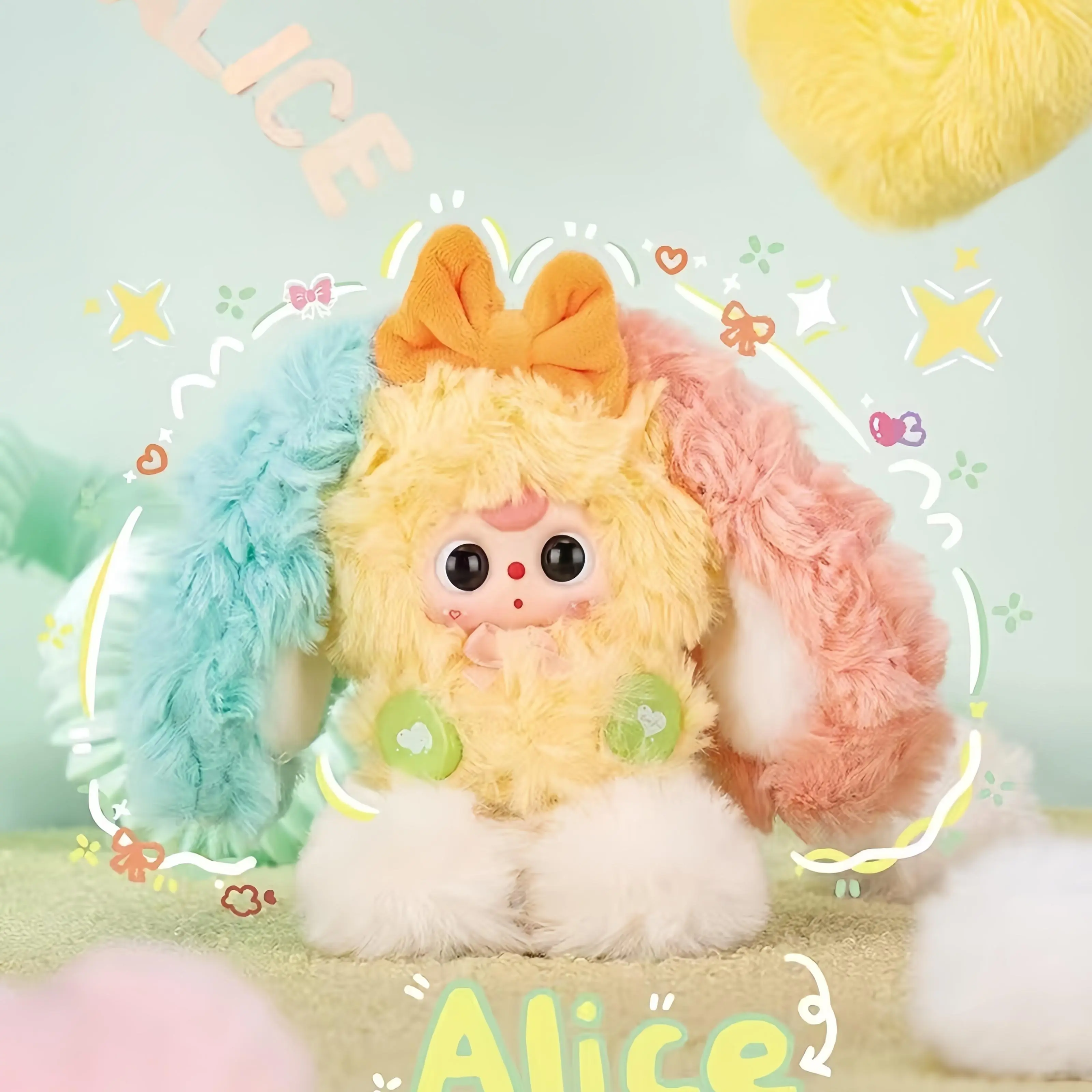 【OK】-Baby Three – Alice Bunny Town Plush Box  Bunny Plush Dolls，Soft Furry Collectibles，Stuffed Animal