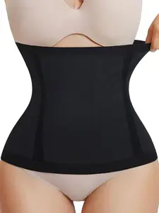 Women's High Elastic Lightweight Breathable Sweat Absorbing Shapewear Waist Cincher Belt, Invisible Seamless Adhesive Waistband for All Seasons