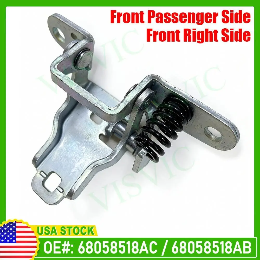 Front Right Side Lower Door Hinge for Dodge Ram 1500, 2500, 3500 - Car Door Repair Component - Part Numbers CH1361100, 68058518AB, Lower Hinge