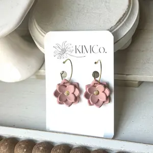 Polymer Clay Flower Earrings