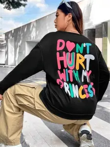 Don’t Hurt My Princes Crewneck Colorful Doodle Stars Shirt