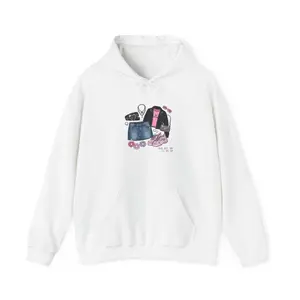 Y2K Cute Accessories Collage Hoodie | 2000s Aesthetic, Retro Internet