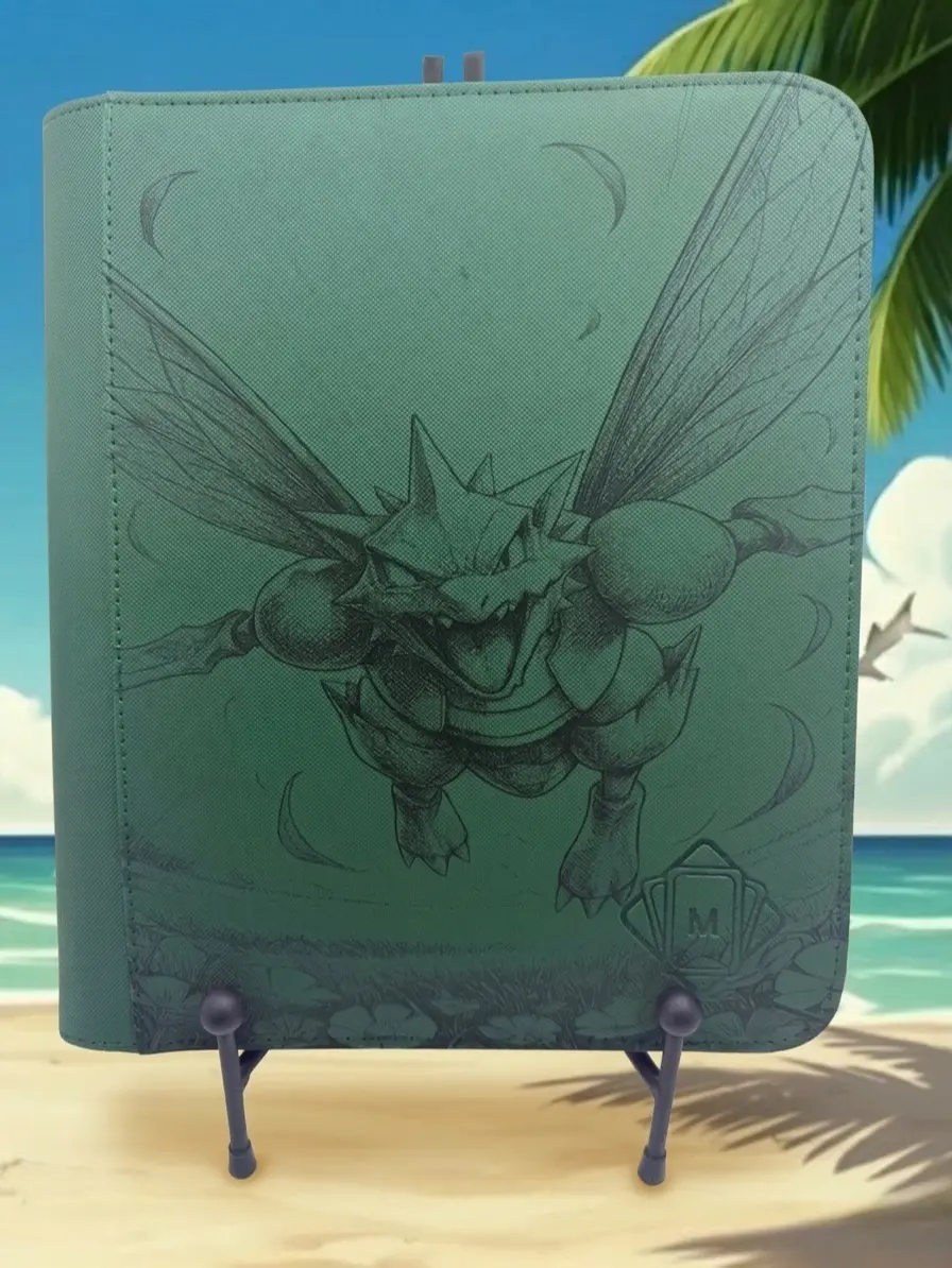 Pokmon Scyther Custom Card Binder Forest Green Edition Scyther 540-Card Trading Card Binder | Pokmon Scyther Custom Card Binder Forest Green Edition Scyther 540-Card Trading Card Binder |