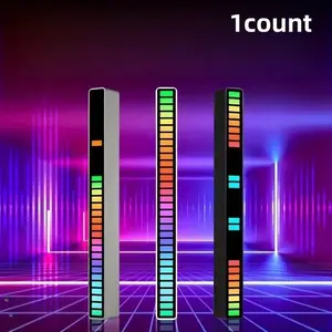 RGB Music Sync Rhythm Lamp with USB Rechargeable Feature, Perfect for Car, Desk, Gaming, Bedroom Decor, Party & Wedding Decorations, Home Decor Light