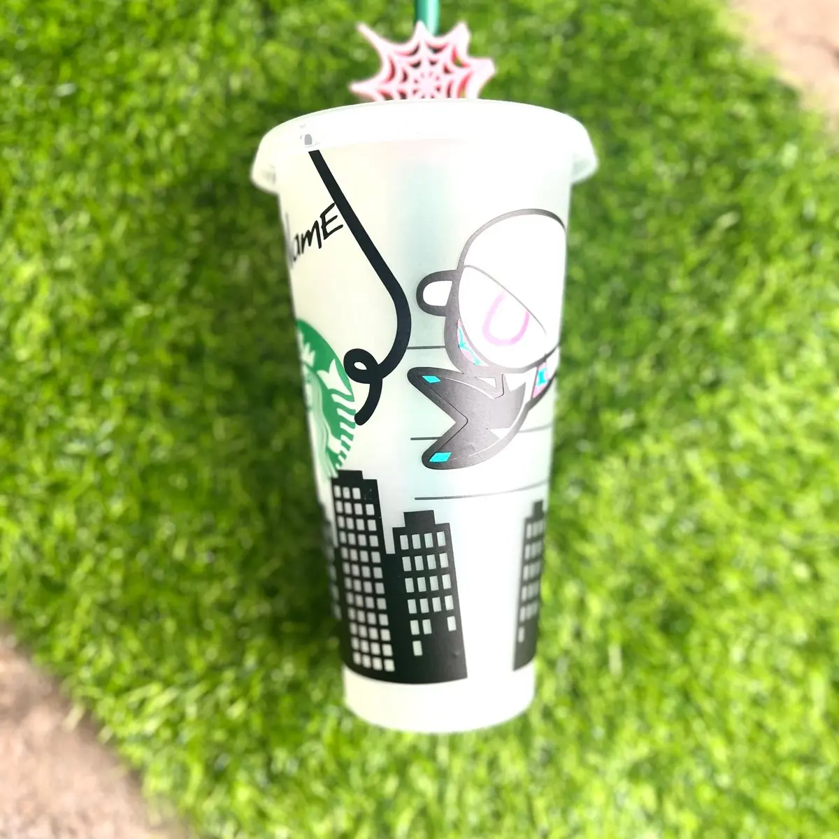 Gwen SpiderMan Cold Cup with FREE Topper