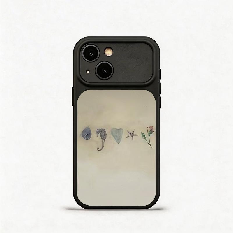 Glass Shockproof Electroplated Silver/Black Shell Heart Starfish Flower iPhone 17ProMax Cover Precise Hole Alignment For Lens Frame 15ProMax Anti-yellow | 14ProMax Anti-fall | 13ProMax Ultra-thin Design 16ProMax AirPhoneCase