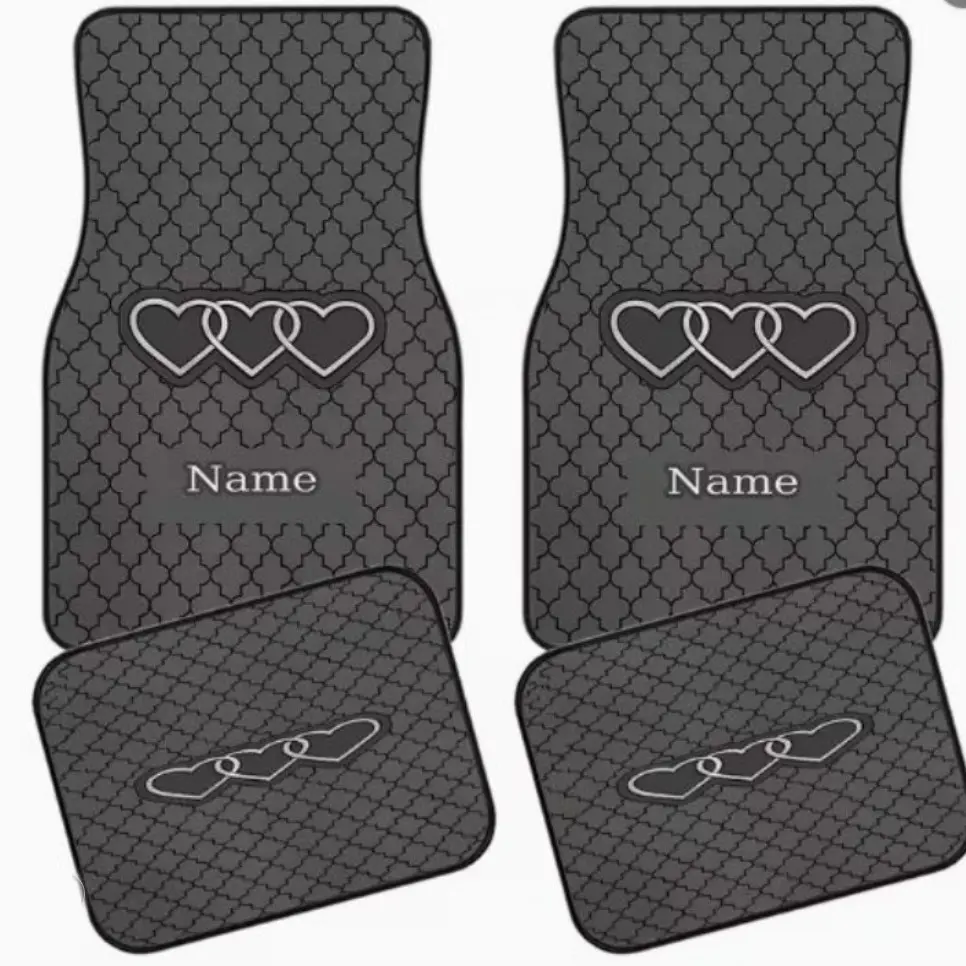 Universal Car Floor Mats Set of 4 Heavy-Duty Premium Synthetic Rubber Non-Slip & Waterproof, Easy to Clean, Fits Most Vehicles, Car Interior Accessory, Interior Car Accessories