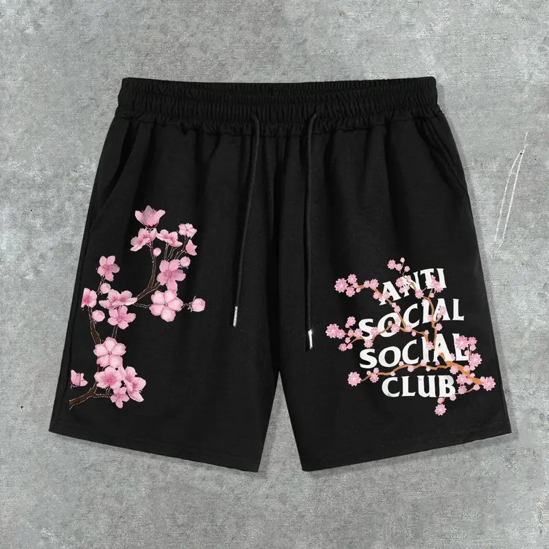 Men's Floral, Letter & Geometric Print Shorts, Regular Fit Casual Fashion Graphic Shorts for Summer, Menswear Men's Bottoms for Daily Wear, Summer Streetwear Shorts, Trendy Shorts, Street Style Shorts