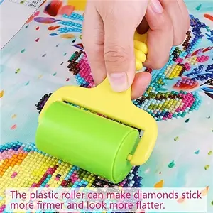 1pc Plastic Diamond Painting Cross-Stitch Roller, Rhinestone Painting Tool, Reinforced Plastic Roller, Diamond Art Tool