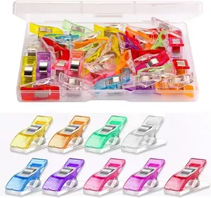 Multipurpose Sewing Clips 30 Pcs Premium Quilting Clips Assorted Colors Fabric Clips for Sewing Supplies Quilting Accessories Crafting Tools